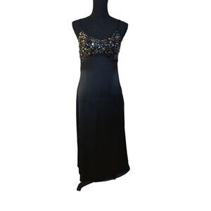 House of Harlow Satin Evening Slip Dress
